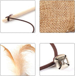 4 pcs Interactive Cat Toy with Bell and Teaser, for Playful Cats