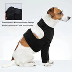 3XL Dog Elbow Protection, Dark Gray, Breathable Elastic Post-Surgery Foreleg Cover to Prevent Licking and Biting