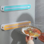 36 Pcs Aluminum Foil Cutter Holder, Yellow Plastic and Aluminum Foil Dispenser, 36x7x5cm