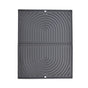 Non-Slip Silicone Kitchen Counter Mat, Foldable Water Drainage Wiping Mat, Grey, 43cm x 34cm