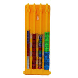 Pigeon Leg Ring Holder (Plastic) Size: 70*195mm Color: Yellow for Pigeons (2pc) - Front View