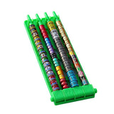 Pigeon Leg Ring Holder (Plastic) Size: 70*195mm Color: Yellow for Pigeons (2pc) - Top-Down View