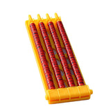 Pigeon Leg Ring Holder (Plastic) Size: 70*195mm Color: Yellow for Pigeons (2pc) - 45-Degree Angle