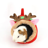 Pet Bed (Plush/PP Cotton) Size: 230mm Color: Green for Rabbits/Guinea Pigs (1pc)