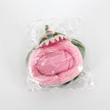 Pet Bed (Plush/PP Cotton) Size: 230mm Color: Green for Rabbits/Guinea Pigs (1pc) - 45-Degree Angle