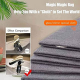 15 Pack Magic Cleaning Cloth, Reusable Cleaning Cloths for Windows, Kitchen, Glass and Cars, Black, 7.9 x 11.8 Inch - Front View