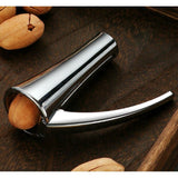 Nutcracker for Hard Shell Nuts, Silver - Side View