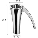 Nutcracker for Hard Shell Nuts, Silver - Top-Down View