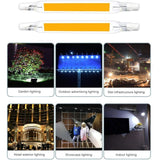 R7S LED Bulb, 78 mm 230V 5W Warm White, Non Dimmable COB Linear Lamp - Front View