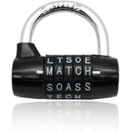 Combination Padlock, Waterproof Rustproof Code Lock, 5 Letter Padlock
