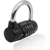 Combination Padlock, Waterproof Rustproof Code Lock, 5 Letter Padlock - Front View