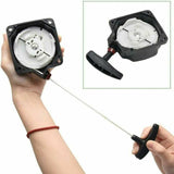 Replacement Starter Compatible with Brush Cutter and Trimmer, Black - Front View