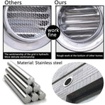 Round Ventilation Grille, Stainless Steel Vent Grille with Net, for 100 mm Opening