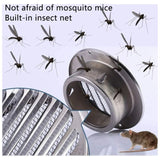 Round Ventilation Grille, Stainless Steel Vent Grille with Net, for 100 mm Opening - Top-Down View