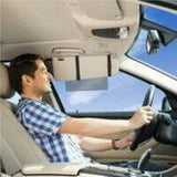 1 Piece Car Sun Visor Extension, Anti Glare UV Protection, Black - Side View