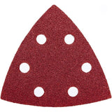 120 Pack Delta Sanding Triangles, 6 Hole Sandpaper, Grit 40 60 80 120 180 240, 90 x 90 x 90 mm