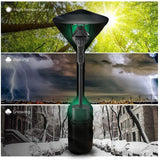 Gas Patio Heater Cover, Water Resistant Parasol Heater Cover, Black, 241 x 86 x 47 cm - Front View