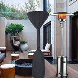 Gas Patio Heater Cover, Water Resistant Parasol Heater Cover, Black, 241 x 86 x 47 cm - Top-Down View