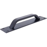 2 Pack Sliding Door Handle, Aluminum Alloy Cabinet and Cupboard Handle, Black, 20 x 4 cm - Top-Down View