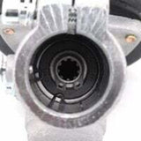 Brush Cutter Angle Gear Head, Universal Lawn Mower Gear Box for Grass Trimmer and Chainsaw, 28 mm, Round 9 Teeth - Top-Down View