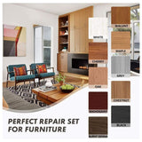 21 Pack Furniture Touch Up Pens, Felt Marker Repair Kit for Stains, Scratches, Wood Floors and Tables - Side View