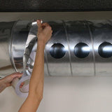 1 Roll Aluminum Adhesive Tape, High Temperature Waterproof Sealing Tape, 50 mm x 50 m - Side View