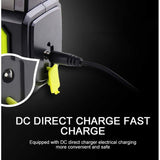 USB Rechargeable LED Flashlight with Side Light, Waterproof Emergency Torch - Top-Down View