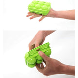 Plastic Egg Box, 6 Grid Foldable Egg Storage Box for Refrigerator - Front View