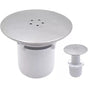 Shower Drain Stopper, Replacement Drain Cover, Chrome, 90 mm, 115 mm