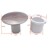 Shower Drain Stopper, Replacement Drain Cover, Chrome, 90 mm, 115 mm - Front View