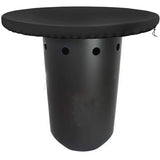 Fire Pit Cover, 420D Waterproof Anti UV Protective Cover, Diameter 100 cm - Side View