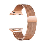 Milanese Watch Band Compatible with Apple Watch Ultra 2 3 Series 11 10 9 8 7 6 5 3 SE Rose Gold, 42mm 44mm 45mm 46mm 49mm