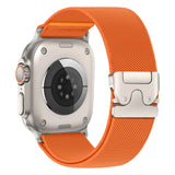 Paracord Watch Band Compatible with Apple Watch Ultra 2 Series 10 9 8 7 6 3 SE Orange, 42mm 44mm 45mm 46mm 49mm
