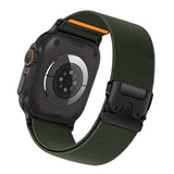Paracord Watch Band Compatible with Apple Watch Ultra 2 Series 10 9 8 7 6 3 SE Army Green, 42mm 44mm 45mm 46mm 49mm - Rear View