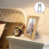 6-Pack Black Self-Adhesive Metal Photo Frame Easel Backs, 5.12 x 2.17 Inches for 5.9-10.2 Inch Frames