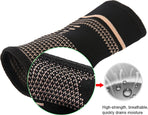 Wrist Brace | Wrist Support | Wrist Protector | Sports Brace Wrist | Copper Infused | Black | 1 Set | One Size