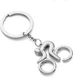 Cyclist Keychain | Key Holder | Road Bike Keychain | Cycling Keychain | Stainless Steel | Silver