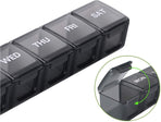 Pill Box | Pill Box | Medicine Box | XXL Pill Box | Sunday to Saturday | 7 Days | 1 Week | Transparent