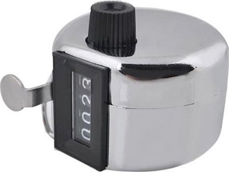 Handheld Counter | People Counter | Manual Click Counter | 4-Digit | Silver | 2 Pieces!