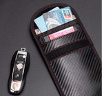 Carbon fiber key fob protector | Car Key Protector | Keyless Entry Protective Case | RFID Protective Case | Card Holder | Wallet | Phone Holder | 14 x 10 CM