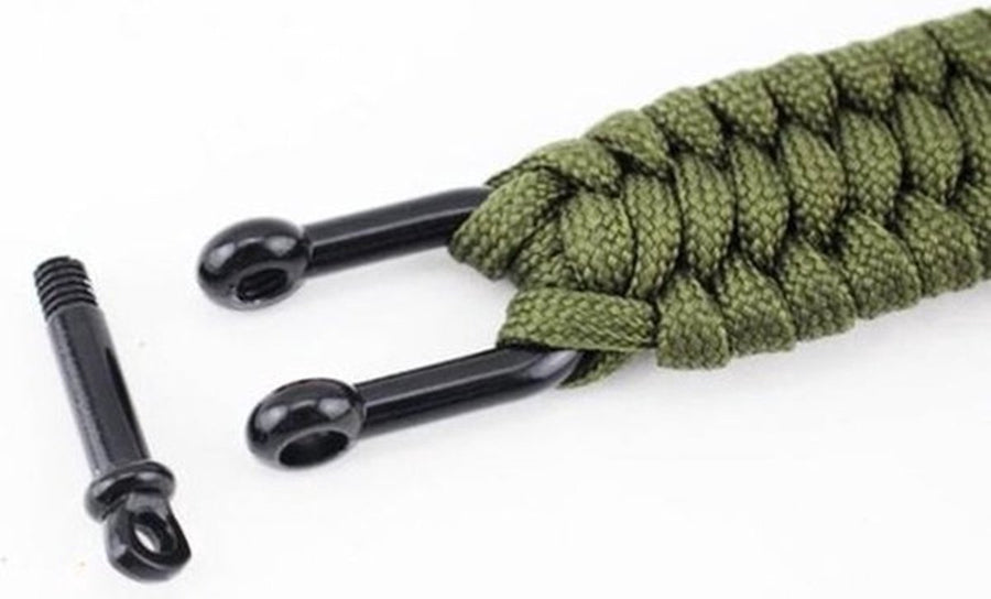 Paracord Survival Bracelet I Paracord Survival Bracelet I Extra Strong I Brown
