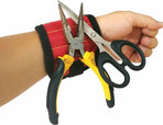 Magnetic Bracelet With 3 Magnetic Pockets | Wrist Tool Belt | Screw Wristband | DIY Bracelet | One Size | Black