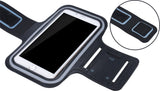 Sports armband XL suitable for screens up to 6.5 inches, among others, for iPhone 6/6s/7/8, Samsung S7/S8/S9, Huawei P10 - Black