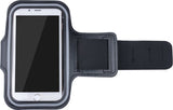 Sports armband XL suitable for screens up to 6.5 inches, among others, for iPhone 6/6s/7/8, Samsung S7/S8/S9, Huawei P10 - Black - Front View