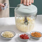 Manual food chopper-Vegetable slicer - Manual wire vegetable chopper Onion slicer for Vegetables and Fruit - 900 ml capacity - manually operated vegetable and meat grinder