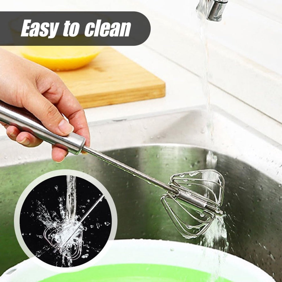 Egg whisk - Egg beater - Whipped cream whisk - Mini whisk - Milk frother - Manual - mixing, beating, whisking and stirring (25 cm)