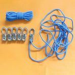 Paracord Adjusters 6-pack – With locking buckle, camping/boat