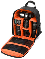 Professional waterproof outdoor photography SLR camera backpack travel bag - orange - 45-Degree Angle