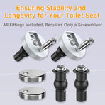 Toilet Seat Hinge Parts – Top-mounted, quick installation