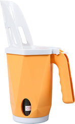 Cat Litter Scoop - Cat Litter Scoop with Collection Bin - Innovative Cat Litter Scoop Set with Waste Bin - Removable Scoop Holder - Large Capacity & Foldable (Yellow)